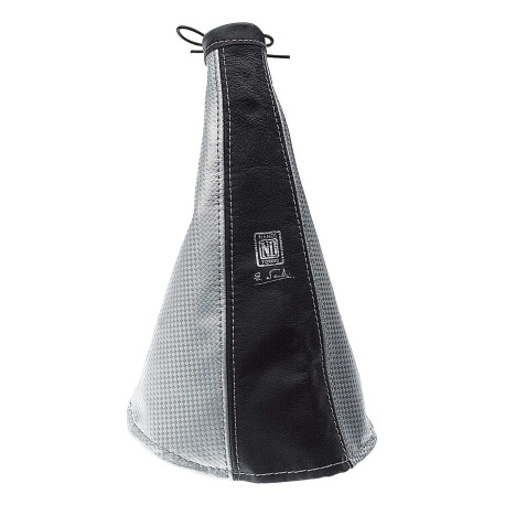 Prestavne ročice Nardi Handbrake Gaiter in Black & Grey Leather | race-shop.si