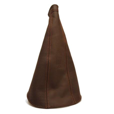 Prestavne ročice Nardi Handbrake Gaiter in Brown Perforated Leather | race-shop.si