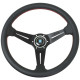 Volani 3-kraki volanski obroč Nardi Classic ND36, 360mm, usnje, perforirano usnje, 40mm zamik, črna | race-shop.si