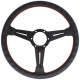 Volani 3-kraki volanski obroč Nardi Classic ND36, 360mm, usnje, perforirano usnje, 40mm zamik, črna | race-shop.si