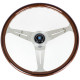 Promocije 3-kraki volanski obroč Nardi Classic ND34, 340mm, les, 40mm zamik, rjava/krom | race-shop.si