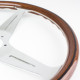 Promocije 3-kraki volanski obroč Nardi Classic ND34, 340mm, les, 40mm zamik, rjava/krom | race-shop.si
