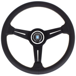Nardi Classic ND34 volanski obroč, 40mm odmik, črni kraki, črno perforirano usnje