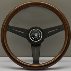 3-kraki volanski obroč Nardi Classic ND33, 330mm, les, 40mm zamik, rjava/črna