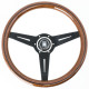 Volani 3-kraki volanski obroč Nardi Classic ND34, 340mm, les, 25mm zamik, rjava/črna | race-shop.si