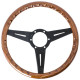 Volani 3-kraki volanski obroč Nardi Classic ND34, 340mm, les, 25mm zamik, rjava/črna | race-shop.si