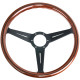 Volani 3-kraki volanski obroč Nardi Classic ND36, 360mm, les, 25mm zamik, rjava/črna | race-shop.si