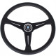 Volani 3-kraki volanski obroč Nardi Classic ND39, 390mm, usnje, 30mm zamik, črna | race-shop.si