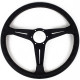 Volani 3-kraki volanski obroč Nardi Classic ND39, 390mm, usnje, 30mm zamik, črna | race-shop.si