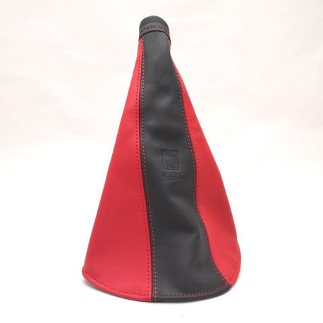 Prestavne ročice Nardi Handbrake Gaiter in Black & Red Leather | race-shop.si
