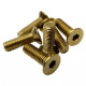 Steering wheel accessories NRG Komplet volanskih vijakov (ravna glava) - Krom zlato | race-shop.si