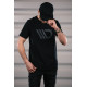 Majice MAXTON Design mens t-shirt, black with gray logo | race-shop.si
