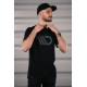 Majice MAXTON Design mens t-shirt, black with gray logo | race-shop.si