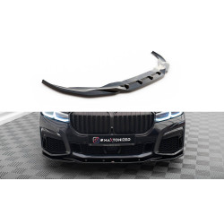 MAXTON DESIGN sprednji splitter za BMW 7 G11 M-Pack Facelift, sijajno črna, V3