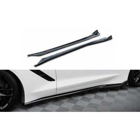 Body kit a vizuálne doplnky Podaljšek stranskih pragov V2 Chevrolet Corvette C7 | race-shop.si