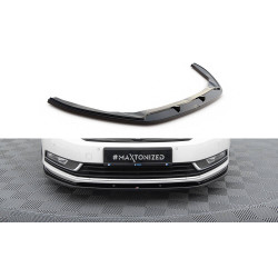 MAXTON DESIGN sprednji splitter za Volkswagen Passat B7, sijajno črna, V2