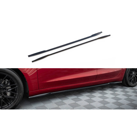 Body kit a vizuálne doplnky Podaljšek stranskih pragov V2 Tesla Model 3 Project Highland(Facelift) | race-shop.si