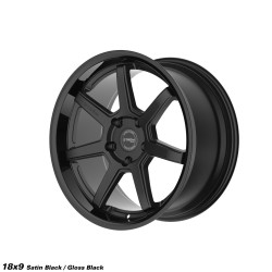 STROM DS-15 platišče 18x9 5x114.3 73.1 ET30, Gloss Black / Satin Black Face