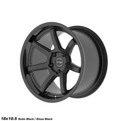 STROM DS-15 platišče 18x10.5 5x114.3 73.1 ET10, Gloss Black / Satin Black Face