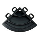 Servisni šotori in pokrivala RACES Modular Floor - Tile Corner, Dark Grey | race-shop.si