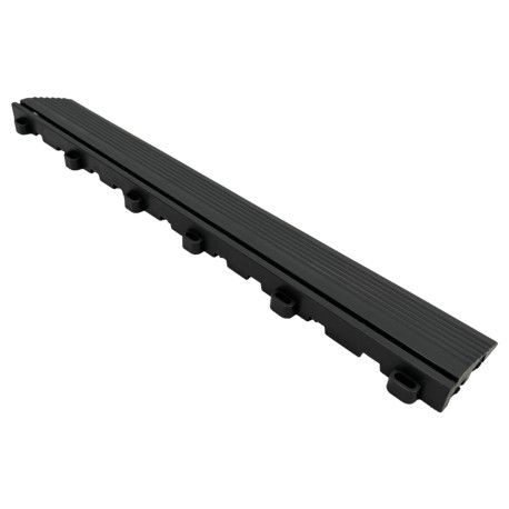 Servisni šotori in pokrivala RACES Modular Floor - Tile Edge (Female Loops), Dark Grey | race-shop.si