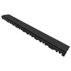RACES Modular Floor - Tile Edge (Male Loops), Dark Grey