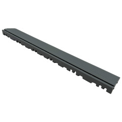 RACES Modular Floor - Tile Edge (Male Loops), Light Grey