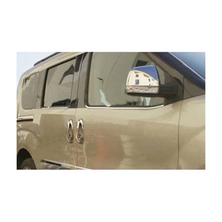 Ogledala RACES Zaščitni pokrov za zunanje ogledalo ABS-CROME FIAT DOBLO, 2010 - | race-shop.si