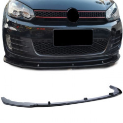 RACES sprednji splitter (Cup) za VW Golf 6 GTI 09-13, sijajno črna POŠKODOVANA