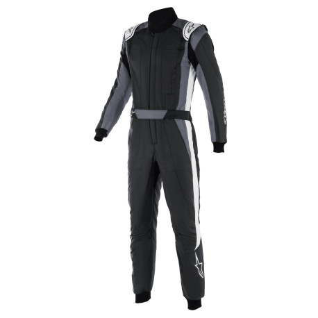 Obleke Alpinestars FIA Dirkaški kombinezon GP Pro Comp V2, črna/asfalt/bela | race-shop.si