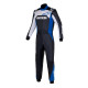 FIA tekmovalni kombinezon ALPINESTARS Atom, črna/srebrna/modra