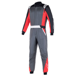 Alpinestars FIA Dirkaški kombinezon Atom, antracit/rdeča/črna