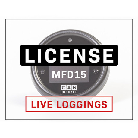 CANCHECKED display CANchecked license License Live Logging for MFD15 | race-shop.si