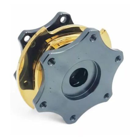 Univerzalna pesta volana s hitrim sproščanjem OBP Motorsport steering wheel quick release hub, black | race-shop.si