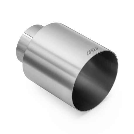Z enim izpustom RM Motors konica dušilca ​​izpušnih plinov iz satiniranega nerjavečega jekla KPCS, premer 76mm, vhodni premer 63,5mm | race-shop.si