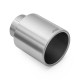 Z enim izpustom RM Motors satinirana konica dušilca ​​izpušnih plinov iz nerjavečega jekla KPZS, premer konice 76mm, vhodni premer 63,5mm | race-shop.si