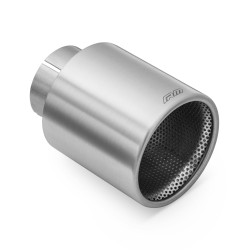 RM Motors satinirana konica dušilca izpušnih plinov iz nerjavečega jekla KPZS/DP 101mm, vhodni premer 63,5mm