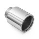 Z enim izpustom RM Motors Polirana konica dušilca ​​izpušnih plinov iz nerjavečega jekla KPZP/DP 89mm, vhodni premer 76mm | race-shop.si