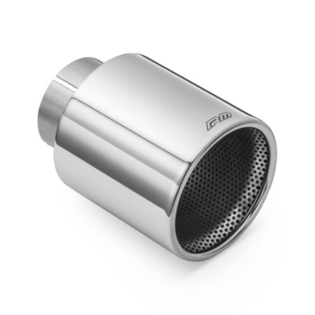 Z enim izpustom RM Motors Polirana konica dušilca ​​izpušnih plinov iz nerjavečega jekla KPZP/DP 89mm, vhodni premer 76mm | race-shop.si
