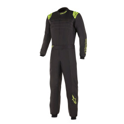CIK-FIA kombinezon za karting ALPINESTARS KMX-9 V3, črna/rumena/fluo