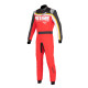 Alpinestars FIA Dirkaški kombinezon KMX-9 V3 Graphic 2, rdeča/črna/medeninasto rjava