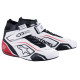 FIA dirkaški čevlji Alpinestars Tech-1 T V3, bela/črna/rdeča
