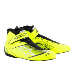 FIA dirkaški čevlji Alpinestars Tech-1 Z V3, fluorescenčno rumena/črna