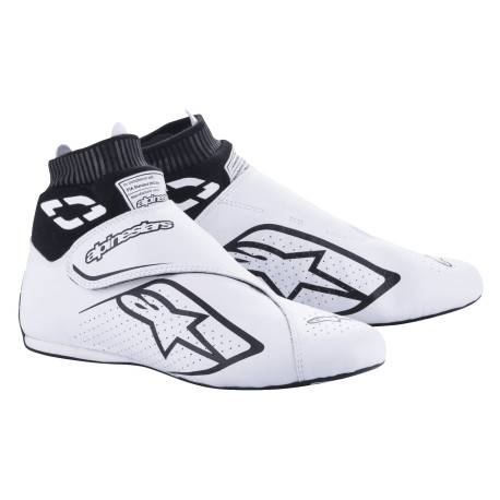 Čevlji FIA dirkaški čevlji Alpinestars Supermono V2, bela/črna | race-shop.si