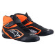 Dirkaški čevlji Alpinestars Tech-1 K V2, črna/fluorescenčno oranžna/bela