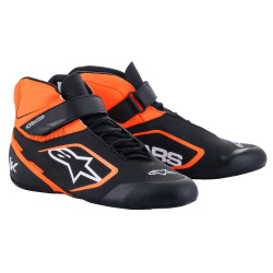 Čevlji za karting Alpinestars Tech-1 K V2, črna/fluo oranžna/bela
