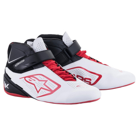 Čevlji Čevlji za karting Alpinestars Tech-1 K V2, bela/črna/rdeča | race-shop.si