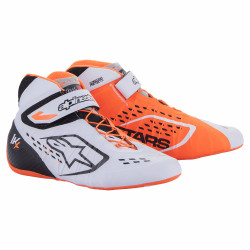 Čevlji za karting Alpinestars Tech-1 KX V2, bela/fluo oranžna/črna