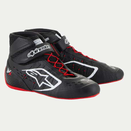 Življenjski slog FIA dirkaški čevlji Alpinestars Tech-1 KX V3, črna/bela/rdeča | race-shop.si