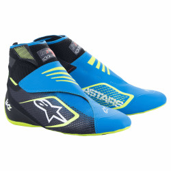 Čevlji za karting Alpinestars Tech-1 KZ V2, črna/oranžna/modra/fluo rumena